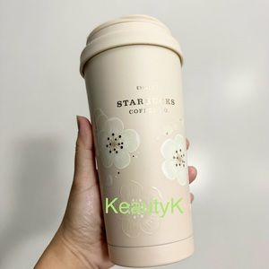 Starbucks Korea 2023 SS The 1st store Elma tumbler 473ml stainless pear blossom